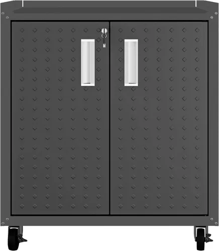 Miniatura 27 de Manhattan Comfort Fortress - Armario de almacenamiento flotante para garaje, negro/gris