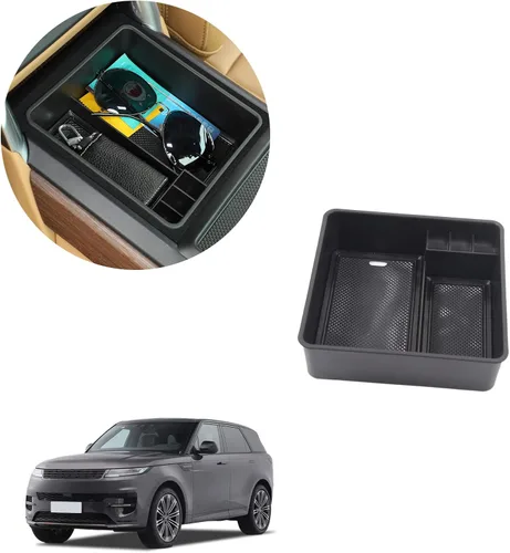 Miniatura 7 de HAPPYHORSE Organizador de reposabrazos de automóvil, caja de almacenamiento compatible con Land Rover Range Rover Sport/Vogue 2023-2026 reposabrazos