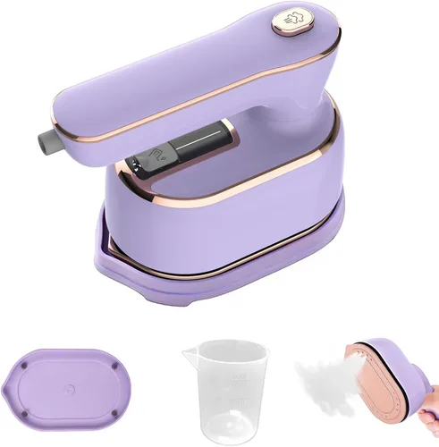 Vaporizador portátil de mano para ropa, planchado y vapor 2 en 1, giratorio de 180°, multidireccional, mini vaporizador de viaje, adecuado para ropa