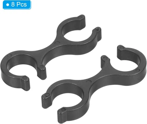 Miniatura 3 de PATIKIL Clips para bastón de trekking, 8 piezas, accesorios para bastón, conector de hebilla de doble varilla para senderismo al aire libre y camping