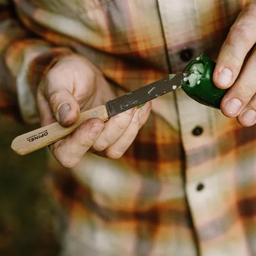 Miniatura 11 de OPINEL Les Essentials - Juego de cuchillos de cocina pequeños de 4 piezas - Pelar, dentado, pelador, cuchillo de verduras, acero de alto carbono 50S