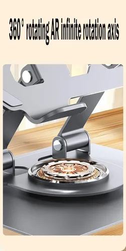 Miniatura 3 de LYW Soporte universal de metal para teléfono celular, soporte para tableta, multi-ángel ajustable de rotación de 360°, soporte de metal