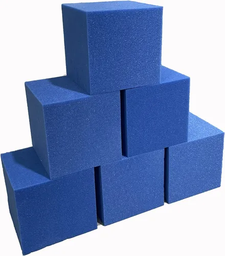 Foamma Blue Foam Pit Cubes/bloques de 8 x 8 x 8 pulgadas, paquete de 10 unidades para gimnasia, freerunning y cursos de parkour, parques de
