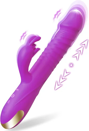 Miniatura 7 de SUPOLA - Vibradores de consolador con empuje, juguetes sexuales para adultos para mujeres - Juguetes sexuales, consoladores, vibrador de conejo