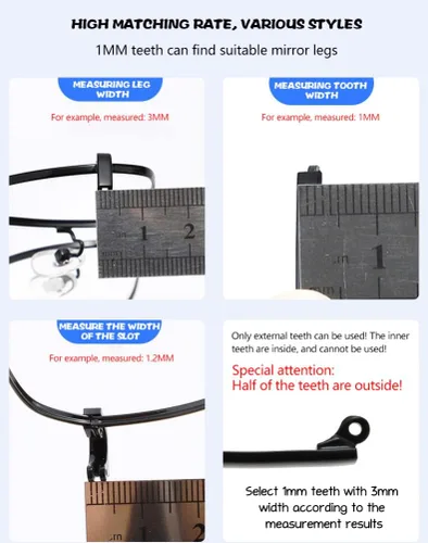 Miniatura 5 de 1 par de lentes de metal de repuesto para brazos, kit de reparación de lentes de sol ligero y cómodo para gafas, gafas de sol y gafas, fácil