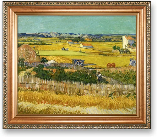 Miniatura 50 de A&T ARTWORK Noche estrellada sobre el Ródano de Vincent Van Gogh. Tamaño del marco: 36 x 30 pulgadas, tamaño de la imagen: 30 x 24 pulgadas