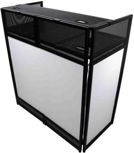 Miniatura 4 de XF-VISTA BL MK2 VISTA VISTA Estación de Mesa de Fachada para Cabina de DJ con Kit de Tela Blanco/Negro y Bolsa de Viaje Acolchada Hardware Negro