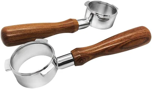 Miniatura 5 de Portafiltro sin fondo de 2.126 in, portafiltro desnudo sin fondo compatible con Breville serie 8 y máquinas Breville de 2.126 in Compatible