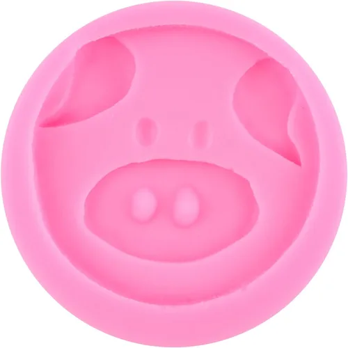 Miniatura 8 de ZiXiang Molde de silicona de animales de vaca, oveja, moldes de fondant, lindo cerdo, pollo, poni, caramelo, molde para decoración de pasteles