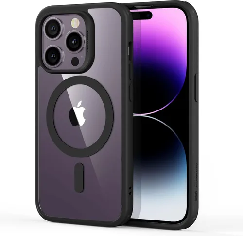 ESR Funda para iPhone 14 Pro, compatible con MagSafe, protección de grado militar a prueba de golpes, resistente al amarillamiento, funda magnética