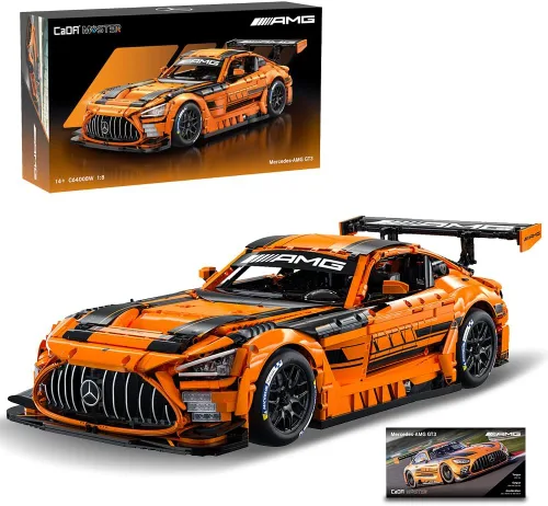 CaDA Master C64008W Mercedes-AMG GT3 - Juego de construcción a escala 1:8 – 5466 piezas con licencia oficial de Supercar, kit de bloques de