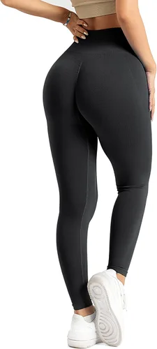 Miniatura 5 de A AGROSTE Leggings con levantamiento de glúteos para mujer, cintura alta, para entrenamiento, gimnasio, yoga, teñido anudado, sin costuras, mallas