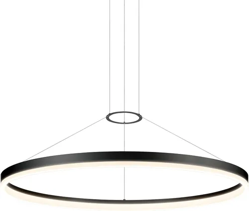 Miniatura 14 de Sonneman Corona - Anillo colgante LED regulable de 16 pulgadas para isla de cocina, comedor o sala de estar, aluminio satinado brillante Aluminio