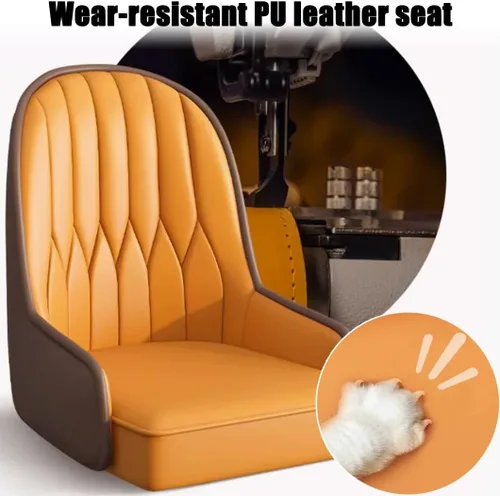 Miniatura 5 de YVYKFZD Juego de 2/4 sillas de comedor, sillas de cocina con respaldo y patas de metal, silla de comedor de piel sintética, silla auxiliar cómoda