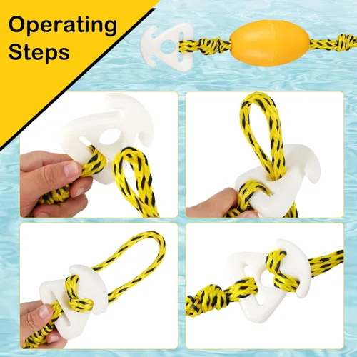 Miniatura 6 de Arnés de remolque resistente para deportes acuáticos con anillos en D, arnés de remolque de barco para tubo remolcable, esquí acuático, wakeboard