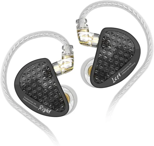 Auriculares Linsoul KZ AS16 Pro con cable, 16 controladores de armadura balanceada, auriculares HiFi con graves en el oído, monitor intraural con