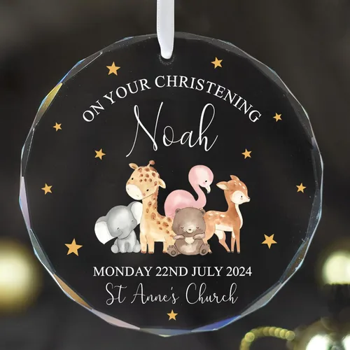 Miniatura 10 de Adorno de cristal personalizado para anuncio de bebé, adorno de Feliz Navidad, abuela y abuelo te veo en 2024, regalo de abuelos promocionados