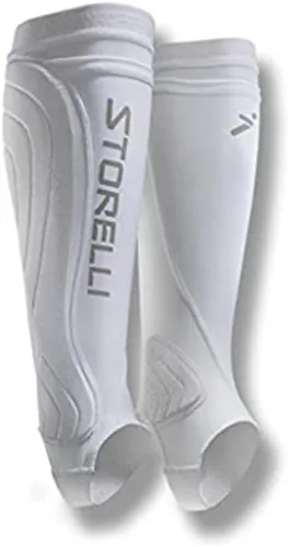 Miniatura 6 de Storelli BodyShield Espinilleras, Mangas de Espinilleras de Compresión Premium para Jugadores de Fútbol, Resistentes a los Rayos UV, Unisex, 1 Par