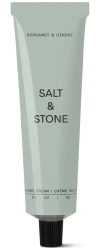 Salt & Stone Crema de manos para mujeres y hombres, bergamota e hinoki, hidrata, nutre y suaviza la piel, restaura las manos secas y agrietadas,