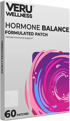 Veru Wellness Parche de equilibrio hormonal mio inositol y D-Chiro inositol - Soporte ovárico, mensural y del estado de ánimo para mujeres (60