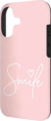 Miniatura 2 de Linda funda de sonrisa rosa claro para iPhone 17