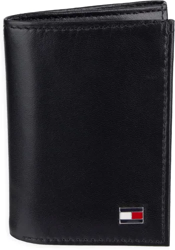 Tommy Hilfiger - Cartera para hombre, triple pliegue, delgada, incluye ventana de identificación y tarjetero para tarjetas de crédito