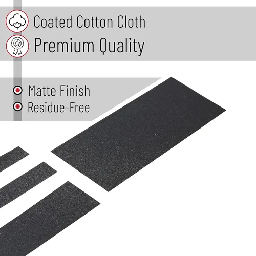 Miniatura 3 de Bates Cinta de Gaffing de 2 pulgadas x 23 yardas, paquete de 2 unidades - Negro, Cinta Multiusos para Suelo y Cable