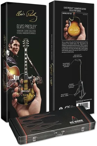 Miniatura 6 de Axe Heaven Elvis Presley '68 Special de Cuerpo Hueco Réplica de Mini Guitarra Licenciada (EP-361)