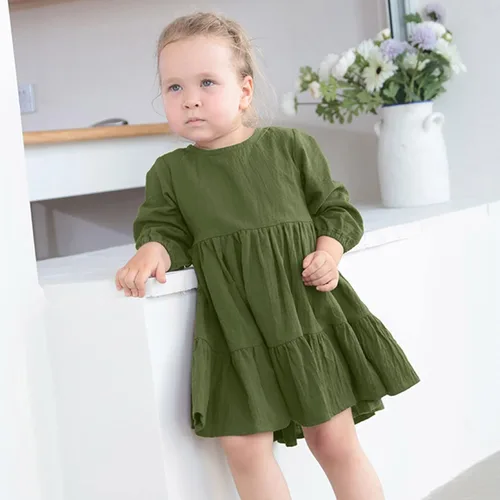 Miniatura 3 de Vestidos de punto de manga larga para niña pequeña, vestido de tul con estrellas esponjosas, vestido de princesa, vestido de tul para fiesta