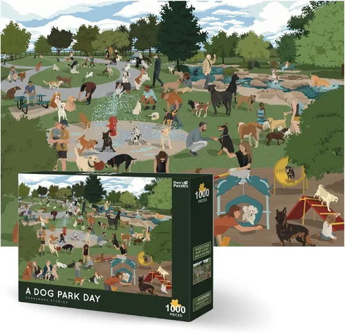 Miniatura 11 de Theo's Puzzles Central Park Autumn NYC - Rompecabezas de 1000 piezas para adultos con impresionante paisaje otoñal - Rompecabezas de calidad premium