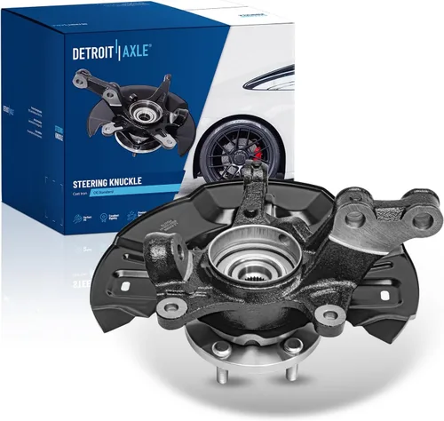 Miniatura 90 de Detroit Axle - Kit de nudillos traseros izquierdo FWD para Hyundai Santa Fe 2007-2009 Veracruz 2007-2012, reemplazo del conjunto de cojinete