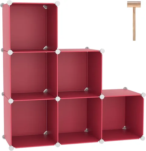 Miniatura 12 de C&Ahome - Organizador de clóset de almacenamiento para que lo montes tú mismo, Plástico, Negro