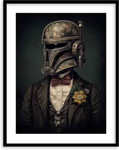 Miniatura 55 de Láminas de Arte de Retratos Victorianos de Star Wars - Impresión de Arte Fino Giclée Premium - Decoración de Pared Steampunk Estética, Póster Darth