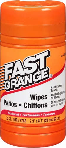 Miniatura 9 de Toallas de Limpieza de Alta Resistencia Fast Orange Eliminan Grasa Dura, Mugre, Pintura, Resinas, Pegamento y Más, para Manos, Herramientas