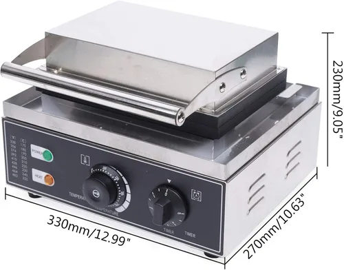 Miniatura 6 de Máquina de gofres en forma de pescado de acero inoxidable antiadherente Mini Taiyaki Maker 6 pequeños gofres en forma de pescado 110 V 2.4 KW