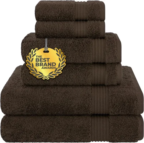 Miniatura 90 de Cotton Paradise - Juego de 4 toallas de mano para baño, 100% algodón turco, toallas suaves y absorbentes para la cara, toallas de mano color gris