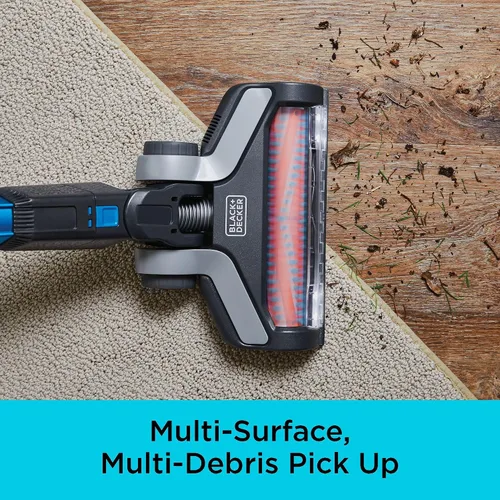 Miniatura 4 de Black+Decker Aspiradora inalámbrica, Powerseries Extreme, Aspiradora de palo recargable, cabezal intercambiable con accesorio para hendiduras
