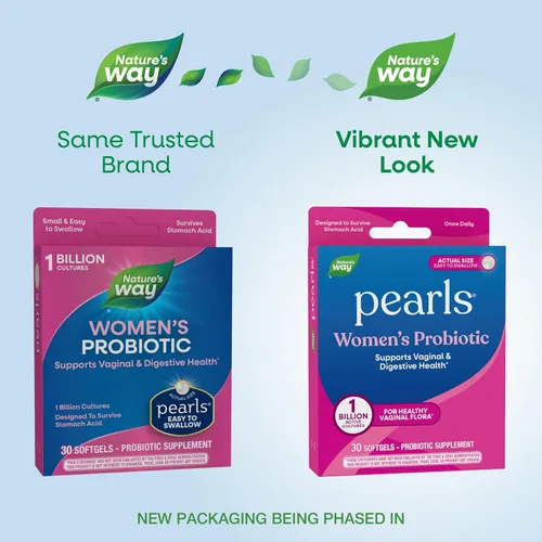 Miniatura 2 de Probiotic Pearls Once Daily Suplemento probiótico para mujer, 1 billón de cultivos vivos, supera el ácido estomacal, sin refrigeración, 30 cápsulas