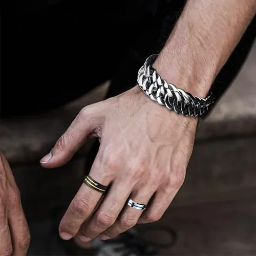 Miniatura 2 de Inscool Stainless Steel Decorative Rings for Men and Women