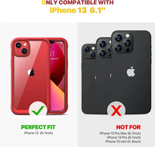 Miniatura 15 de Diaclara Funda diseñada para iPhone 16, mejorada [protección completa de la cámara], carcasa resistente de cuerpo completo con protector de pantalla