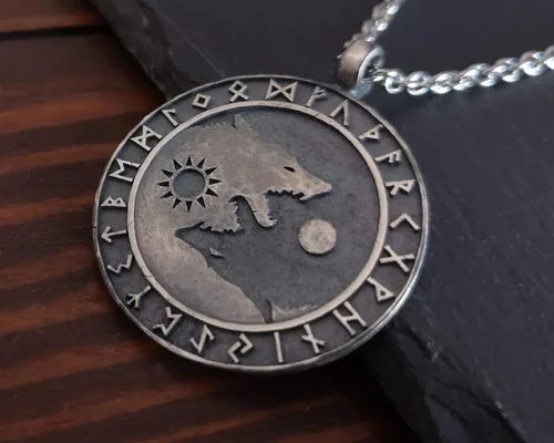 Miniatura 40 de Collar Yin Yang para hombre, joyería colgante de alta calidad de aspecto antiguo, regalos de Yin Yang, joyería vikinga para hombres