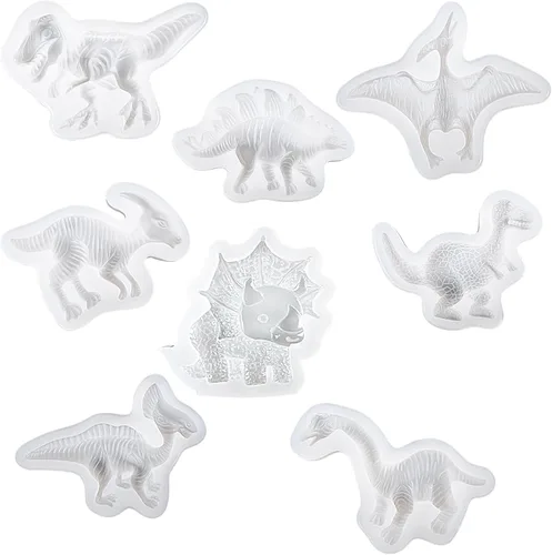 Miniatura 8 de Funshowcase Moldes de silicona para fondant de dinosaurio, 8