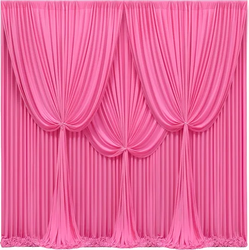 Miniatura 36 de Cortinas de fondo azul bebé de 8 x 10 pies para bodas, cortinas de fondo de poliéster sin arrugas, para baby shower, fiestas de cumpleaños