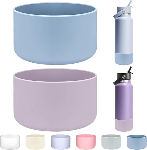Miniatura 40 de HEYSKAY Funda Protectora de Silicona para Botella de Agua de Boca Ancha Hydro Flask de 32oz 40oz Protector de Base Inferior y Otras Botellas de Agua