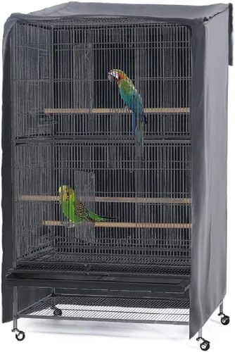 Miniatura 10 de PONY DANCE Pets Product - Funda universal para jaula de pájaros, opaca y transpirable, para buenas noches de mascotas, grande, negro, 31 pulgadas