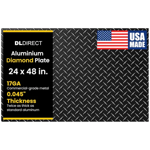 Miniatura 10 de 2 pulgadas x 96 pulgadas - Hoja de metal de placa de diamante, hoja de aluminio de alta resistencia con acabado de molino de grado comercial, placa