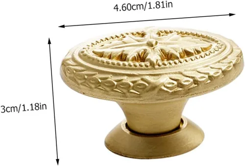 Miniatura 7 de Uonlytech Pomos de latón para manija de puerta, diseño de alivio, borde liso para muebles, oficina en casa