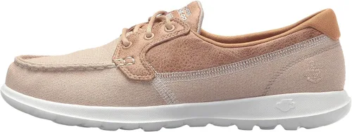 Skechers Go Walk - Zapatos náuticos para mujer color coral claro (Lite Coral)
