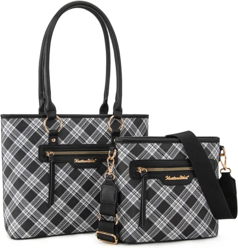 Miniatura 16 de Montana West 2 piezas de conjuntos de bolsos para mujer, grandes bolsos de mano, lindos bolsos cruzados