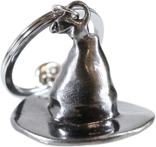 Miniatura 3 de Ebros Gift Juego de 2 adornos novedosos Wicca Ocultista Negro Magia Hechicero Sombrero Decorativo Mini Aleación Metal Llavero Llavero Llavero Con